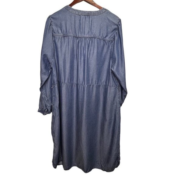 Pennington’s Long-Sleeve Shirt Dress Missing Belt Size 18 - Picture 4 of 10